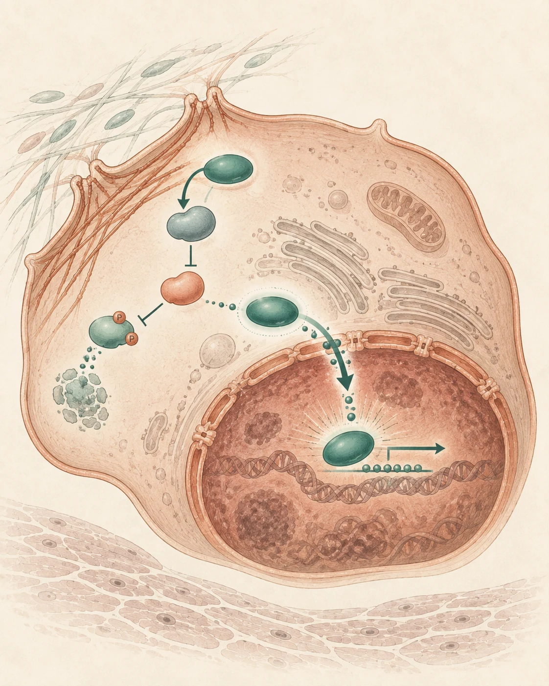 Hippo–YAP signaling editorial illustration